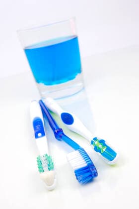 Dental Care Dental products isolated against a white background  Copyright: xKitchx 711111