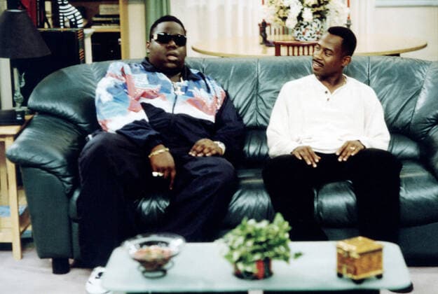 MARTIN, (from left): The Notorious B.I.G. (aka Chris Wallace), Martin Lawrence, Blow, Baby, Blow , (Season 4, ep. 403, aired Sept. 23, 1995), 1992-97. HBO Courtesy: Everett Collection HBO Courtesy Everett Collection !ACHTUNG AUFNAHMEDATUM GESCHÃ„TZT! PUBLICATIONXNOTxINxCANxCHNxFRAxITAxJPNxNORxPOLxRUSxESPxUKxUSA Copyright: xHBO CourtesyxEverettxCollectionx T8DMART EC001