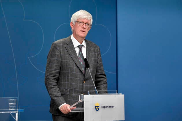 Johan Carlson, Director General at The Public Health Agency of Sweden, during a press briefing in Stockholm, Sweden, April 22, 2020 on the coronavirus Covid 19 situation STOCKHOLM Sweden x10040x,  Copyright: xAndersxWiklund TTx SWEDEN CORONA PRESS BRIEFING