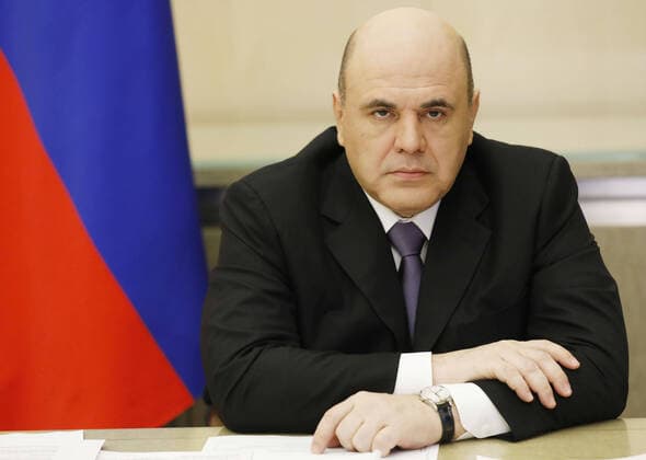 MOSCOW, RUSSIA - APRIL 24, 2020: Russia s Prime Minister Mikhail Mishustin chairs a meeting via video link with members of the Government Coordination Council to Control the Incidence of the Novel Coronavirus Infection. Dmitry Astakhov POOL TASS  TS0D6F06