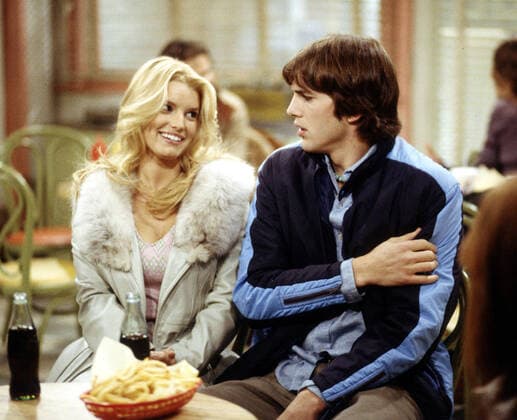 THAT 70s SHOW, Jessica Simpson, Ashton Kutcher, Ep. Your Time is Gonna Come , aired January 29, 2003. Season 5. 1998-2006. TM and Copyright 20th Century Fox Film Corp. All rights reserved, Courtesy: Everett Collection. 20thCentFox Courtesy Everett Collection !ACHTUNG AUFNAHMEDATUM GESCHÃ„TZT! PUBLICATIONXNOTxINxCANxCHNxFRAxITAxJPNxNORxPOLxRUSxESPxUKxUSA Copyright: xCourtesyxEverettxCollectionx TCDTHSE FE008