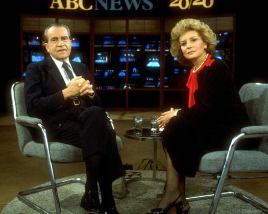 20 20, Richard Nixon, Barbara Walters (5 8 80), 1978-present, (c)ABC courtesy Everett Collection ABC Courtesy Everett Collection !ACHTUNG AUFNAHMEDATUM GESCHÃ„TZT! PUBLICATIONXNOTxINxCANxCHNxFRAxITAxJPNxNORxPOLxRUSxESPxUKxUSA Copyright: xABC CourtesyxEverettxCollectionx TCDTWTW EC055