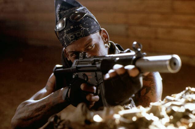 S.O.F. SPECIAL OPS FORCE (aka SOLDIER OF FORTUNE INC.), Dennis Rodman, 1997-99, (c)Jerry Bruckheimer Films courtesy Everett Collection Jerry Bruckheimer Films courtesy Everett Collection !ACHTUNG AUFNAHMEDATUM GESCHÃ„TZT! PUBLICATIONXNOTxINxCANxCHNxFRAxITAxJPNxNORxPOLxRUSxESPxUKxUSA Copyright: xCourtesyxEverettxCollectionx TSDSOFS EC002