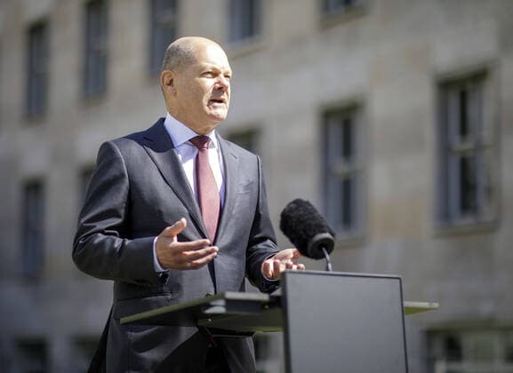Bilder des Jahres 2020, News 05 Mai News Themen der Woche KW19 News Bilder des Tages Bundesfinanzminister Olaf Scholz, SPD, gibt eine Statement zur Entscheidung des Bundesverfassungsgerichtes zu EZB -Anleihekaeufen. Berlin, 05.05.2020 Berlin Deutschland *** Federal Minister of Finance Olaf Scholz, SPD, gives a statement on the decision of the Federal Constitutional Court on ECB bond purchases Berlin, 05 05 2020 Berlin Germany Copyright: xThomasxImo photothek.netx