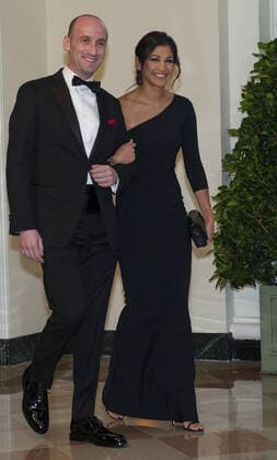 September 20, 2019, Washington, District of Columbia, USA: Stephen Miller and Katie Waldman arrive for the State Dinner hosted by United States President Donald J. Trump and First lady Melania Trump in honor of Prime Minister Scott Morrison of Australia and his wife, Jenny Morrison, at the White House in Washington, DC on Friday, September 20, 2019 Washington USA - ZUMAs152 20190920_zaa_s152_222 Copyright: xRonxSachsx