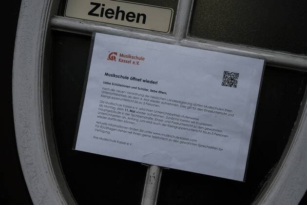 11.05.2020 xkhx Kassel nach Corona-Lockerung Wiederbeginn des Präsensunterrichts der Kasseler Musikschule