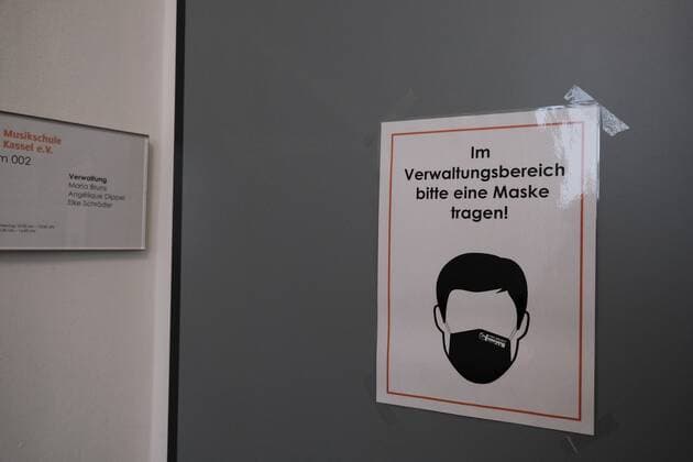 11.05.2020 xkhx Kassel nach Corona-Lockerung Wiederbeginn des Präsensunterrichts der Kasseler Musikschule