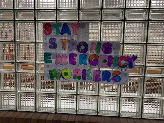 May 11, 2020, New York, USA: (NEW) Covid-19: American Flag lowered half way down to thank health workers. May 11,2020, Brooklyn,New York,USA: American flag is lowered half way down in front of Wyckoff hospital in Brooklyn to show gratitude and to thank all health workers of the hospital. A poster that says oÂ¢Ã¢öÂ¬AStay strong emergency workersoÂ¢Ã¢öÂ¬Ã‚Â is also pasted on the back entrance door motivating the health workers during this Coronavirus pandemic...Credit: Thenews2 New York - ZUMAn293 20200511_znp_n293_057 Copyright: xNiyixFotex