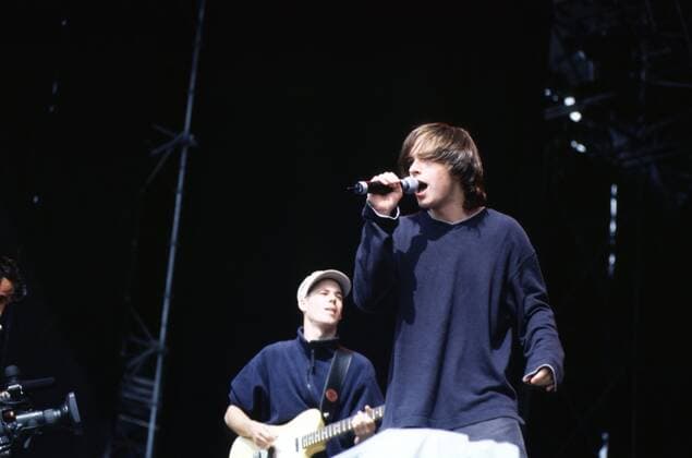 72 Konzert: Echt in Ingolstadt, Kim, Sänger, voc, Kai, Gitarre, g, deutsche Rockband, Popband, Teeniestars, Teenies, Pop, Musik, Rock, Band, Festival, Open Air Concert, Ingolstadt Deutschland, Germany *** 72 Concert Echt in Ingolstadt, Kim, singer, voc, Kai, guitar, g, German rock band, pop band, teen stars, teenies, pop, music, rock, band, festival, open air concert, Ingolstadt Germany, Germany Copyright: xBriganiArt Morgenx 00027690_00027690