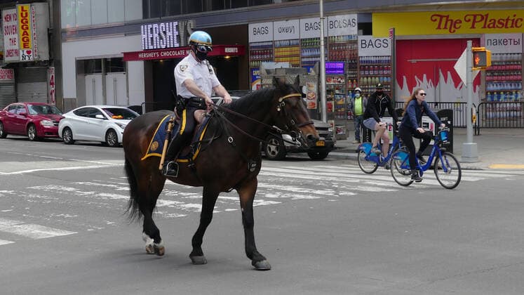 May 14, 2020, New York, New York, USA: TIMES SQUARE. New York City has not achieved the seven necessary health benchmarks established by Gov. Cuomo who also reported 157 new corona virus deaths, the fourth straight day the number was below 200. And although the tally of new cases was up, the number of COVID-19 hospital patients continued to drop..May 14, 2020 New York USA - ZUMAm57_ 20200514_zaf_m57_029 Copyright: xJohnxMarshallxMantelx
