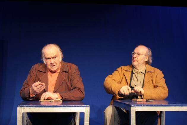 8 Theater: Martin Lüttge (Jacob Grimm), Norbert Kentrup (Wilhelm Grimm), Im Berliner Glashaus, Die Gebrüder Grimm, ein wahres Märchen, arena, shakespeare und partner, kulturarena Berlin Berlin Deutschland, Germany *** 8 Theater Martin Lüttge Jacob Grimm , Norbert Kentrup Wilhelm Grimm , Im Berliner Glashaus, Die Gebrüder Grimm, ein wahres Märchen, arena, shakespeare und partner, kulturarena Berlin Berlin Germany, Germany Copyright: xBriganiArt Bartillx 00114809_00114809