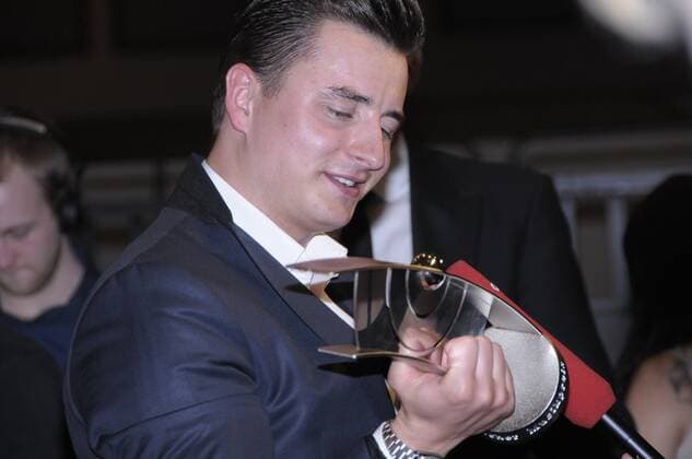105 Andreas Gabalier bei der Echo Verleihung 2012 in der Messe Berlin am 22.03.12, Roter Teppich, Berlin Deutschland, Germany Copyright: xBriganiArt Sarix 00272955_00272955