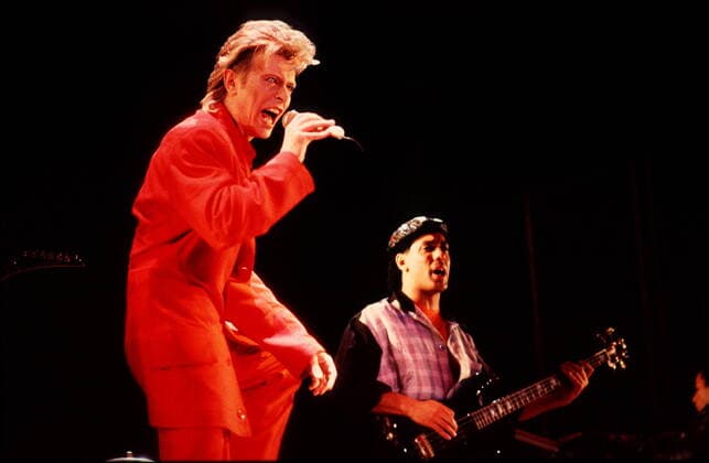 1 Konzert 87: David Bowie, voc, Rock, Musik, am Reichstag Bln., CONCERT FOR BERLIN 1987, (c) *** 1 concert 87 David Bowie, voc, rock, music, at the Reichstag Bln , CONCERT FOR BERLIN 1987, c Copyright: xHeinrichx BriganiArt_00000242_00000242