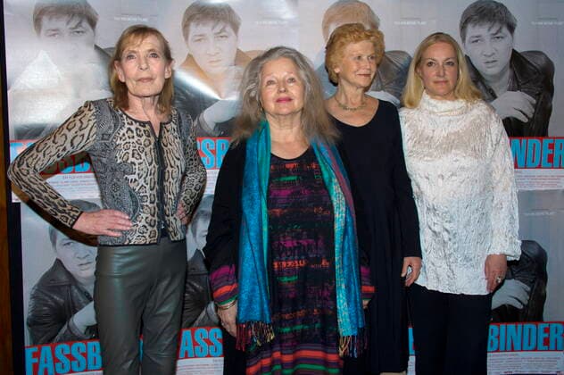 93 Margit Carstensen, Hanna Schygulla, Irm Hermann, Juliane Lorenz, FASSBINDER , Premiere in der Volksbuehne, am 27.04.2015 in Berlin, Germany Berlin Deutschland, Germany *** 93 Margit Carstensen, Hanna Schygulla, Irm Hermann, Juliane Lorenz, FASSBINDER , Premiere at the Volksbuehne, on 27 04 2015 in Berlin, Germany Berlin Germany, Germany Copyright: xPOP-EYE ChristianxBehringx 10014498_FASSBINDER_0105