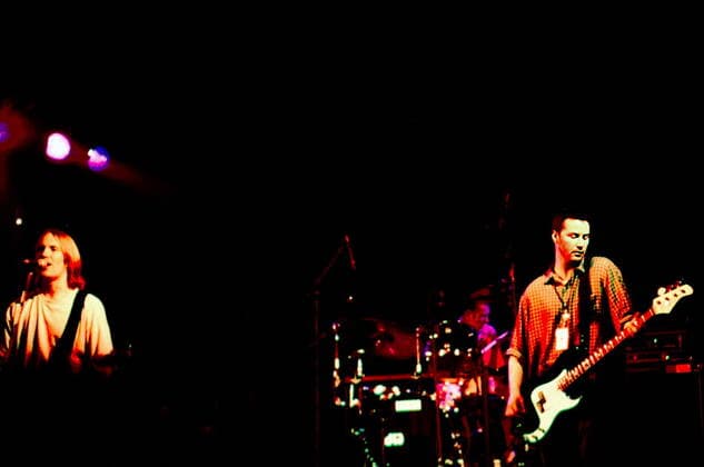 Konzert: Dogstar mit Keanu Reeves (rechts am Baß), (links: Bret Domrose) im Metropol, voc, b, Musik, Rock, Schauspieler, actor, Film, Copyright: xPOP-EYE Morlokx 00001338_00001338