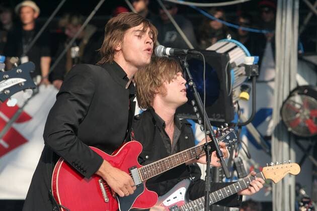 77 Konzert: Mando Diao, Sänger Gustav Noren, Sänger Björn Dixgard bei Rock am Ring 2007, Rock, Musik, No Nürberg Deutschland, Germany *** 77 concert Mando Diao, singer Gustav Noren, singer Björn Dixgard at Rock am Ring 2007, Rock, Music, No Nürberg Germany, Germany Copyright: xPOP-EYE Gabschx 00130096_00130096