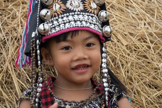 IMAGO Cultures of the world, Akha Volk in Laos kind,mädchen,tradition,akha *** child,girl,tradition,akha gqb-iz7,model released, Symbolfoto