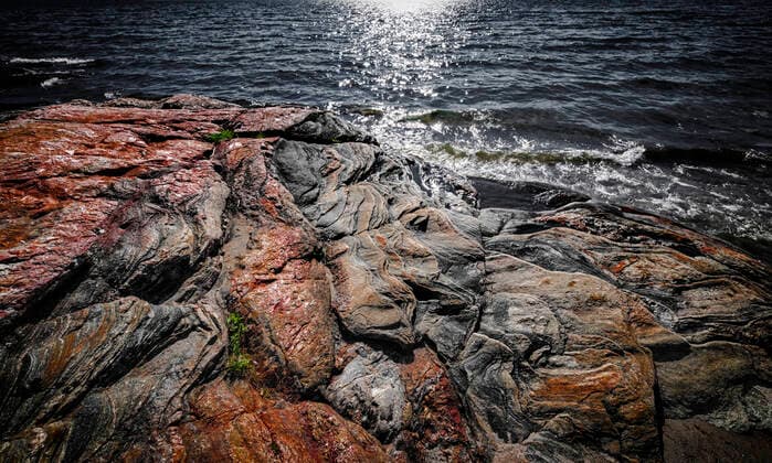 gestein,huronsee,georgian bay