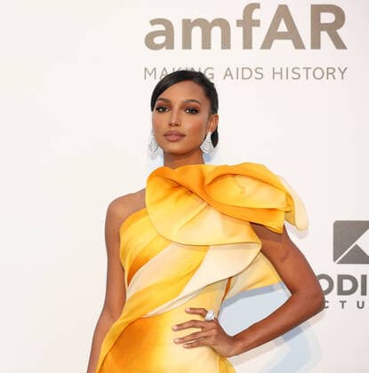 May 23, 2019, Cap D Antibes, CoÂ te dÃ¢â‚¬â ¢Azur, France: Jasmine TOOKES wearing a bright yellow Georges Chakra SS19 Couture gown at the amfAR Cannes Gala 2019 at Hotel du Cap-Eden-Roc on May 23, 2019 in Cap d Antibes, France Cap D Antibes France - ZUMAc179 20190523_zep_c179_173 Copyright: xMickaelxChavetx