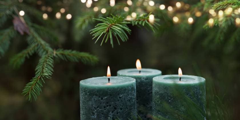 kerzenlicht,tannenzweig,kerzen *** candlelight,fir branch,candles m72-i9r