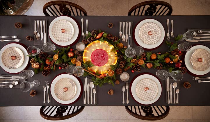 tischgedeck,esstisch,weihnachtsmenü *** table cover,dining table,christmas dinner mmq-woq
