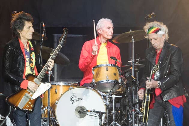 19 The Rolling Stones, Gitarrist Ron Wood, Schlagzeuger Charlie Watts, Gitarrist Keith Richards (vlnr.) live auf No Filter Tour im Berliner Olympiastadion am 22.06.2018. Rock, Blues, Bluesrock, Rockband, Musik Berlin Deutschland, Germany Copyright: xPOP-EYEx xBenxKriemannx 10099613_RollingStones_9468