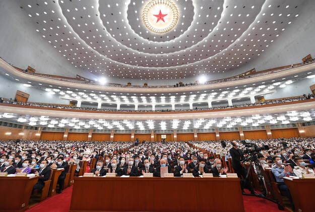 Bilder des Jahres 2020, News 05 Mai News Themen der Woche KW21 (200522) -- BEIJING, May 22, 2020 -- The third session of the 13th National People s Congress (NPC) opens at the Great Hall of the People in Beijing, capital of China, May 22, 2020. ) (TWO SESSIONS)CHINA-BEIJING-NPC-ANNUAL SESSION-OPENING (CN) ShenxHong 