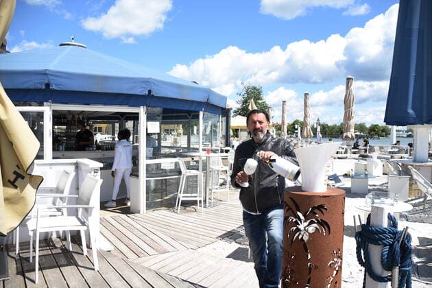 Ugo Crocamo Wirt HÕugos Beach Bar am Undosa Restaurant Starnberg 24.05.20 am Starnbergersee Starnberg