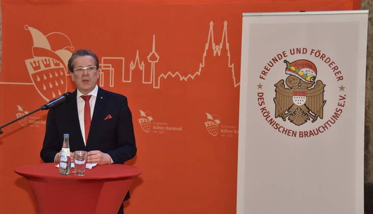 Chrsitoph Kuckelkorn, Präsident Festkomitee Kölner Karneva bei PK zu die Förderer des kölschen Brauchtum und die Kölner Karnevalisten verleihen im Herbst 2020 das erste mal den Karl Küpper Preis. Zum 50. Tadestag des Karnevalisten Karl Küpper wird der mit 10.000 Euro dotierte Preis für Engagement und Toleranz vergeben.