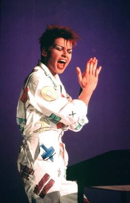 1 Konzert: Inga Rumpf, Aufnahmedatum vor 1985, Sängerin, voc, deutsche Musikerin, Keyboarderin, deutscher Rock, Deutschrock, 80er-Jahre, Hosenanzug, Musik, Berlin Deutschland, Germany *** 1 concert Inga Rumpf, recording date before 1985, singer, voc, German musician, keyboardist, German rock, German rock, 80s, trouser suit, music, Berlin Germany, Germany Copyright: xBRIGANI-ART HEINRICHx 00021854_00021854