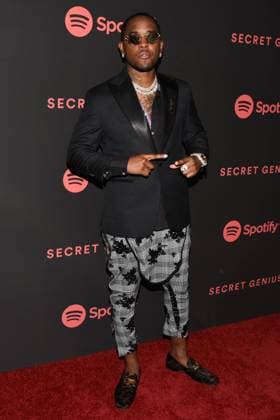 November 16, 2018, Los Angeles, California, USA: London On Da Track attends the Spotify s Secret Genius Awards Hosted By NE-YO at The Theatre at Ace Hotel on November 16, 2018 in Los Angeles, California. Los Angeles USA - ZUMAb173 20181116_zap_b173_105 Copyright: xBillyxBennightx