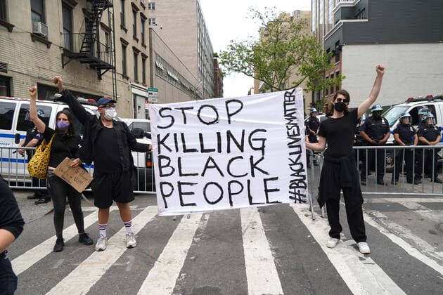 June 2, 2020, New York, New York, USA: NYC - Scenes during Covid and protests, .Peaceful protesters marched from Police Plaza to upper Manhattan, NYC.June 2, 2020. New York USA - ZUMAms4_ 20200602_zaf_ms4_034 Copyright: xSoniaxMoskowitzxGordonx