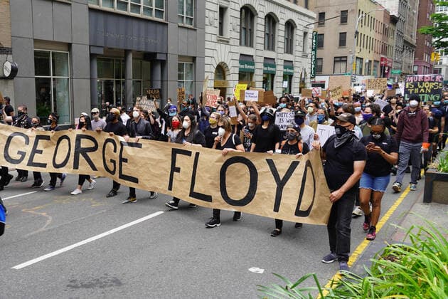 June 2, 2020, New York, New York, USA: NYC - Scenes during Covid and protests, .Peaceful protesters marched from Police Plaza to upper Manhattan, NYC.June 2, 2020. New York USA - ZUMAms4_ 20200602_zaf_ms4_048 Copyright: xSoniaxMoskowitzxGordonx