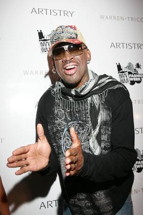 March 26, 2009, Miami Beach, Florida, United States Of America: MIAMI BEACH, FL - MARCH 27: Dennis Rodman arrives at LIV Nightclub on March 27, 2009 in Miami Beach, Florida...People: Dennis Rodman. Miami Beach United States Of America - ZUMAn287 20090326_zaa_n287_003 Copyright: xSMGx
