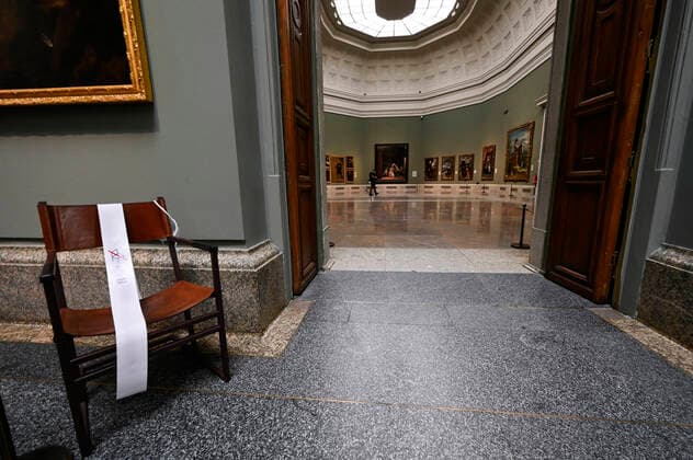 Am Samstag den 06.06. wird das Museo del Prado nach der vorübergehenden Schließung aufgrund der Coronaverordnung, unter der Berücksichtigung der Hygiene- und Abstandsregeln, auf einem ein Viertel seiner Ausstellungsfläche mit reduzierter Kapazität und rund 250 seiner repräsentativsten Werke wieder eröffnet. Madrid, 04.06.2020 Prado Museum