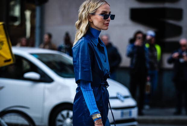 Italy: On the street of Milan MILAN, Italy- February 21 2020: Leonie Hanne on the street during the Milan Fashion Week. Milan Italy Italy Copyright: MauroxDelxSignore