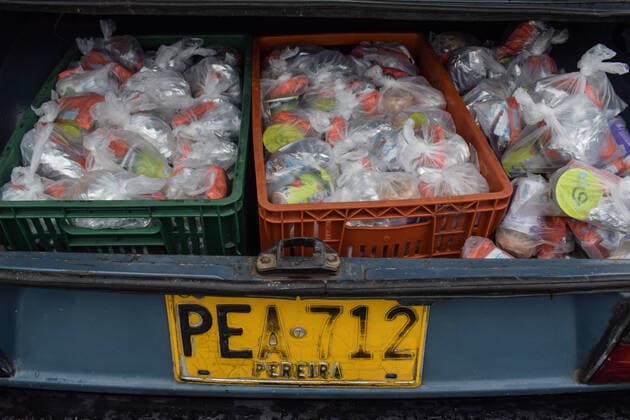 Headquarters of Jesus Pescador de Hombres foundation, in Cali, which prepares and distributes hundreds of daily meals to feed the homeless and Venezuelan migrants during the Coronavirus outbreak in Colombia Cali Colombia Copyright: xNanoxCalvox NN-PESC-COL-40