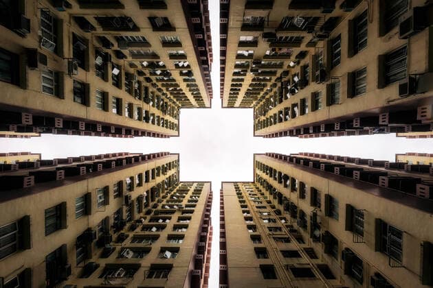 IMAGO Nature: Unsere Erde, Umweltprobleme, Überbevölkerung Hong Kong Residential Building 2  165757605650890775
