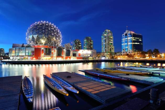 canada British Columbia metropolis Harbor science world Bridge pier building Vancouver Wharf Coastal  268125041567072504