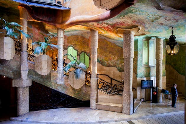 Ground floor of Casa Mila, La Pedrera, Barcelona, Catalonia, Spain Barcelona Barcelona Spain Copyright: xLucasxVallecillosx xVWPicsx LVM-Bc.Cmi.2609