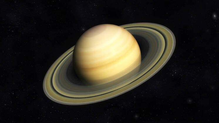 IMAGO Creative: Planeten im Sonnensystem Saturn - Symbolbilder Digital Illustration of Planet Saturn *** Digital Illustration of Planet Saturn 1044005359