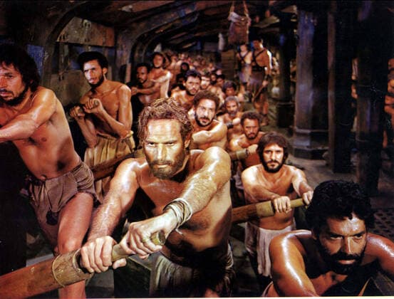 BEN HUR BEN HUR CHARLTON HESTON Date: 1959. Strictly editorial use only in conjunction with the promotion of the film. Credit line mandatory. This image is copyright of the film company and is supplied under the terms of issue as film still. No commercial or book cover use permitted without prior consent from the film company.  Mandatory credit line: Image courtesy MGM Ronald Grant Archive Mary Evans