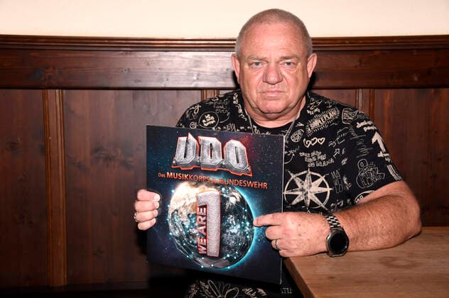 Udo Dirkschneider (U.D.O.) beim Pressetermin zum Album We Are One von U.D.O. und dem Musikcorps der Bundeswehr im Augustiner Keller. München, 16.06.2020