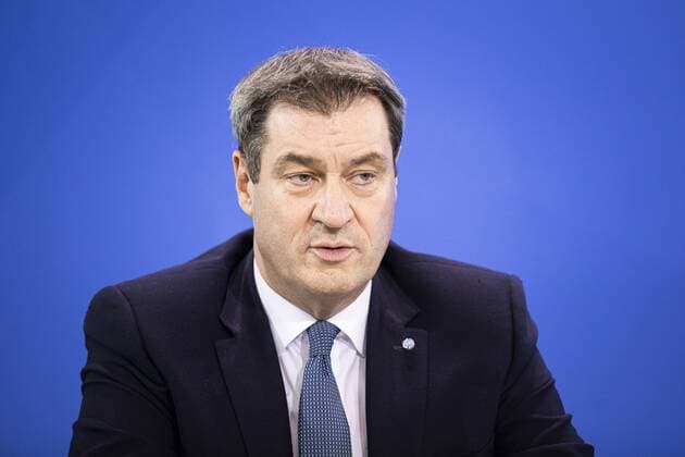 Markus Soeder, Ministerpraesident von Bayern, aufgenommen im Rahmen einer gemeinsamen Pressekonferenz nach dem Treffen der Bundeskanzlerin mit den Laenderchefs im Kanzleramt in Berlin, 17.06.2020. Berlin Deutschland