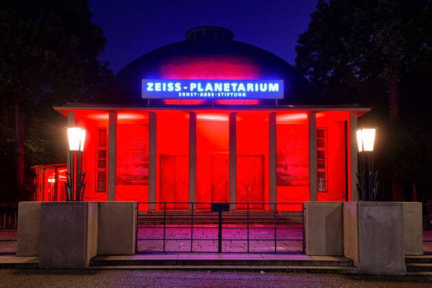 Night of Light 2020 in der Lichtstadt Jena. ZEISS-Planetarium in Jena., Jena Thueringen Deutschland *** Night of Light 2020 in the Light City Jena ZEISS Planetarium in Jena , Jena Thueringen Germany JS 22.06.2020