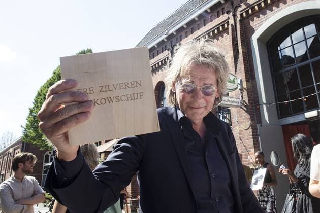 AMSTERDAM - Matthijs van Nieuwkerk tijdens de uitreiking van de Zilveren Nipkowsschijf en Reissmicrofoon. ANP KIPPA PIETER STAM DE JONGE Copyright: xHollandsexHoogtex xxANPx x415488574x