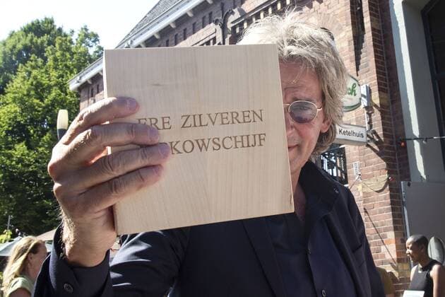 AMSTERDAM - Matthijs van Nieuwkerk tijdens de uitreiking van de Zilveren Nipkowsschijf en Reissmicrofoon. ANP KIPPA PIETER STAM DE JONGE Copyright: xHollandsexHoogtex xxANPx x415489384x