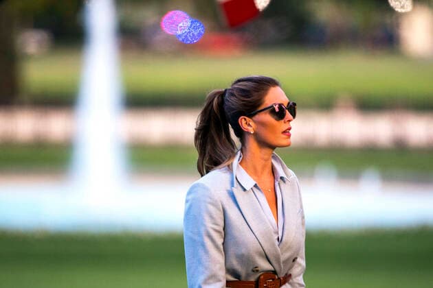 June 25, 2020, Washington, District of Columbia, USA: Counselor to the president Hope Hicks returns to the White House after a trip to Wisconsin in Washington, DC, USA, 25 June 2020. On 24 June, in the wake of anti-racism protests aimed at monuments around the country, the president activated the National Guard to provide unarmed security for monuments in the nation s capital Washington USA - ZUMAs152 20200625_zaa_s152_159 Copyright: xJimxLoscalzox