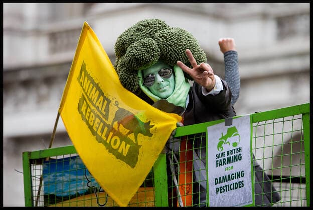 Bilder des Jahres 2020, News 07 Juli News Themen der Woche KW28 News Bilder des Tages . 08 07 2020. London, United Kingdom. Farmers Protest Westminster. A convoy of go-slow tractors farming supporters drive around in Westminster s Parliament Square and Whitehall to protest about threats to UK food standards in future trade deals.  xMartynxWheatleyx xi-Imagesx IIM-21400-0011