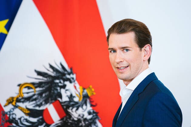 News Bilder des Tages Wien 09.07.2020, Bundeskanzleramt, Wien, AUT, Bundesregierung, Pressekonferenz Coronavirus: Oesterreichweiter einheitlicher Aktionsplan mit Bundeskanzler Kurz, Vizekanzler Kogler, Gesundheitsminister Anschober und Innenminister Nehammer, im Bild Sebastian Kurz (OeVP) during a press conference Coronavirus: Austria-wide unified action plan with Federal Chancellor Kurz, Vice Chancellor Kogler, Health Minister Anschober and Interior Minister Nehammer at the federal chancellery in Vienna, Austria on 2020 07 09. **** ONLY GER;FRA;ITA;ESP;SUISSE;GBR **** *** Vienna 09 07 2020, Federal Chancellery, Vienna, AUT, Federal Government, press conference Coronavirus Austria-wide uniform action plan with Federal Chancellor Kurz, Vice-Chancellor  EP_sro 